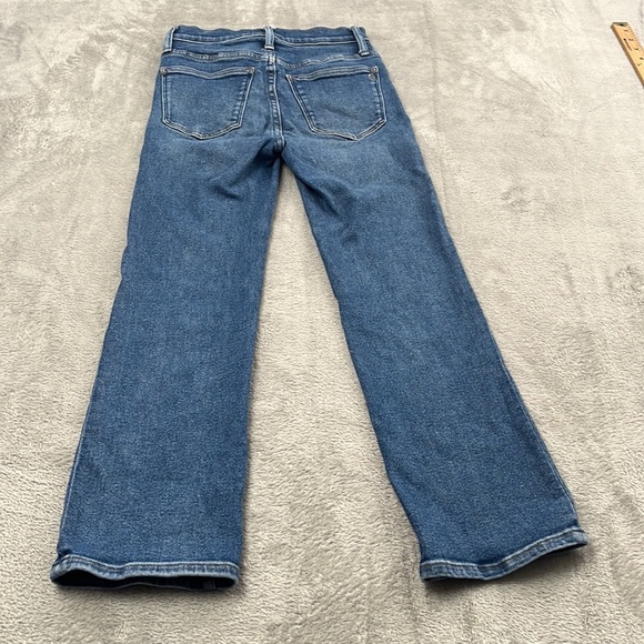 Madewell 25, 0 Cali Demi-Boot Cotton Blend High Rise Blue Denim Jeans - Picture 12 of 14